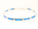 32379 Fijne hoogglans zilveren armband met Australische opaal