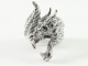 20689 Zilveren draak ring