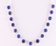 10430 Zilveren ketting met lapis lazuli