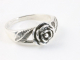 25056 Bewerkte zilveren ring met roos