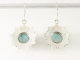51539 Bewerkte zilveren oorbellen met larimar