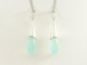 50560 Zilveren oorbellen met pegels aqua chalcedoon