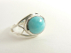 21315-18.5 Opengewerkte zilveren ring met larimar