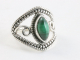 25093 Opengewerkte zilveren ring met malachiet