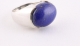 22381 Zilveren ring met lapis lazuli