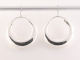 52406 Fijne zilveren oorringen - ø 26 mm.