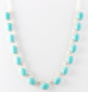 10702 Zilveren collier met turkoois