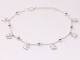 32144 Fijne zilveren armband met vlinders