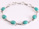 32153 Zilveren armband met turkoois