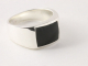 22845 Zilveren zegelring met onyx