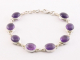 31427 Zilveren schakelarmband met amethist