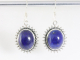 54883 Bewerkte zilveren oorbellen met lapis lazuli