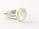 23758 Opengewerkte zilveren ring met prehniet