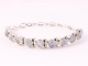 31731 Zilveren armband met regenboog maansteen
