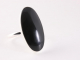 23708 Langwerpige zilveren ring met onyx