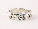 23882 Fijne zilveren olifanten ring