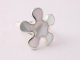 22336 Zilveren ring met parelmoer