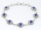32596 Bewerkte zilveren armband met lapis lazuli