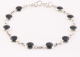 31543 Fijne zilveren schakelarmband met onyx