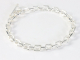 32632-18cm Zware zilveren armband met closed forever schakels - lengte 18 cm.