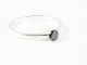 24647 Fijne hoogglans zilveren ring met onyx