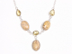 10616 Zilveren ketting met landschaps jaspis en citrien