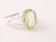 21956 Zilveren ring met lemonkwarts