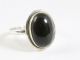 24248 Ovale zilveren ring met onyx