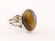 23065 Opengewerkte zilveren ring met tijgeroog
