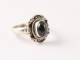 21204-16.5 Fijne bewerkte zilveren ring met onyx - maat 16.5