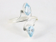 25481 Fijne zilveren ring met blauwe topaas