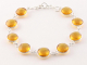 31466 Zilveren schakelarmband met citrien