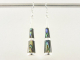 50390 Zilveren oorbellen met abalone schelp