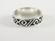 21384 Zilveren ring met fantasiegravering