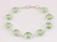 31742 Zilveren armband met groene amethist