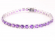 30841 Zilveren tennisarmband met amethist