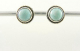50785 Fijne bewerkte zilveren oorstekers met larimar