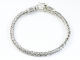 32707-22cm Zilveren armband met vossenstaart schakels - lengte 22 cm