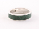 23747 Zilveren ring met jade