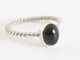 25268 Fijne zilveren ring met onyx