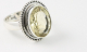 21189 Bewerkte zilveren ring met citrien  