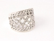 21866 Opengewerkte zilveren ring