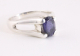 22454 Fijne zilveren ring met ioliet