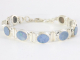 32512 Zware zilveren armband met Australische doublet opaal