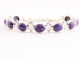 30646 Zware zilveren armband met charoiet
