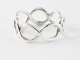 24728 Opengewerkte zilveren ring