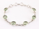 31921 Zilveren armband met groene amethist
