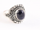 23332 Bewerkte zilveren ring met blauwe zonnesteen