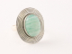22760 Bewerkte ovale zilveren ring met amazoniet