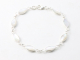 32333 Hoogglans zilveren armband met parelmoer